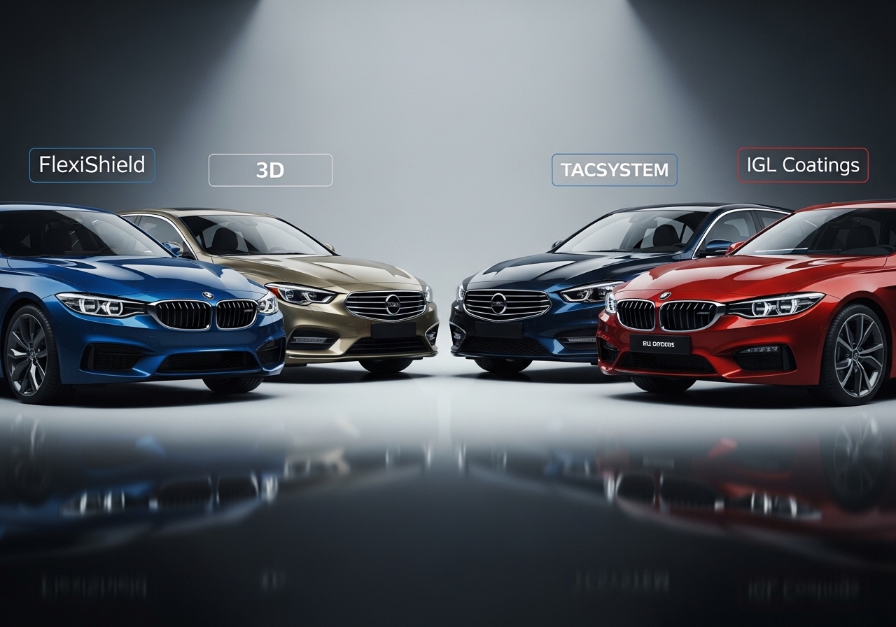 Comparing Top Car Paint Protection Films: FlexiShield vs. 3D vs. TACSYSTEM vs. IGL Coatings
