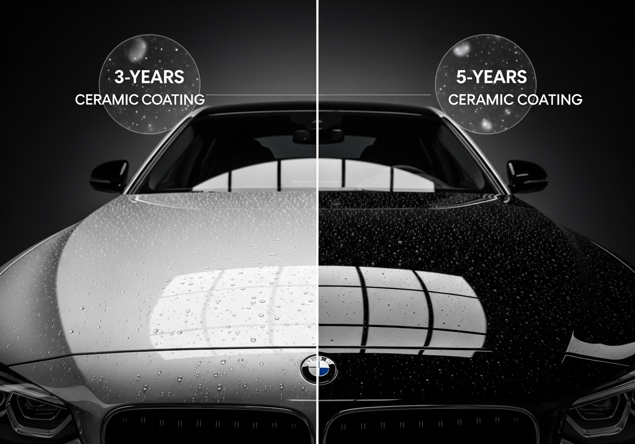 What Is the Difference Between 3 Year and 5 Year Ceramic Coating